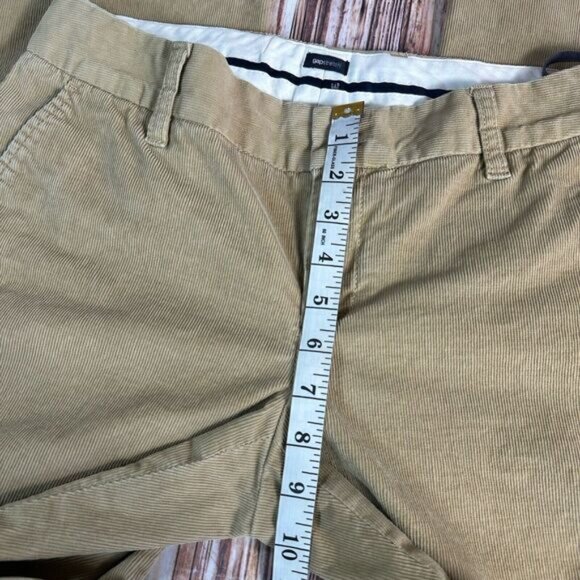 Vintage GAP Y2K Size 6 Tan Boot Cut Flare Low Rise Stretch Corduroy Pants 30x30 - Picture 9 of 15